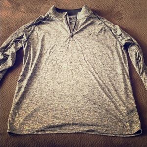 Gray- Heat Gear Loose Fit Under Armor Pull Over
